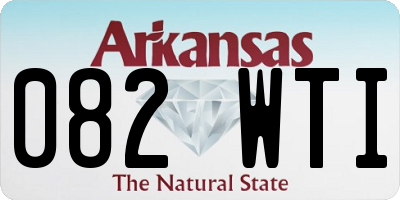 AR license plate 082WTI