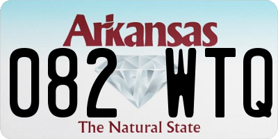 AR license plate 082WTQ
