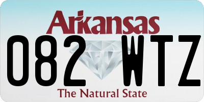 AR license plate 082WTZ