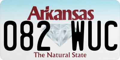 AR license plate 082WUC
