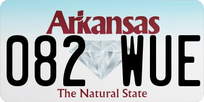 AR license plate 082WUE