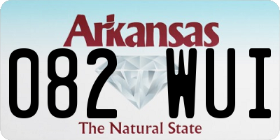 AR license plate 082WUI