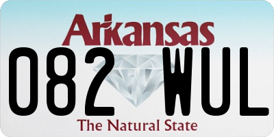 AR license plate 082WUL