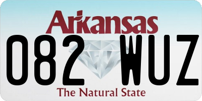 AR license plate 082WUZ