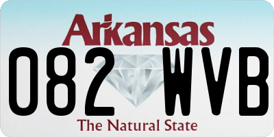 AR license plate 082WVB
