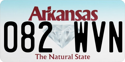 AR license plate 082WVN