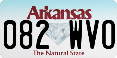 AR license plate 082WVO