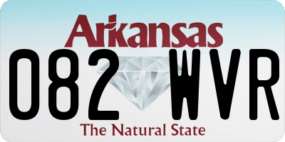 AR license plate 082WVR