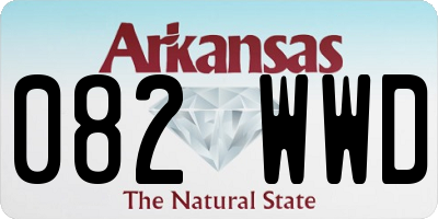 AR license plate 082WWD