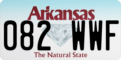 AR license plate 082WWF