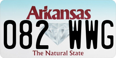 AR license plate 082WWG