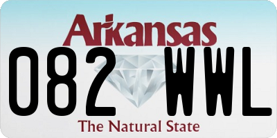 AR license plate 082WWL