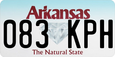 AR license plate 083KPH