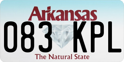 AR license plate 083KPL