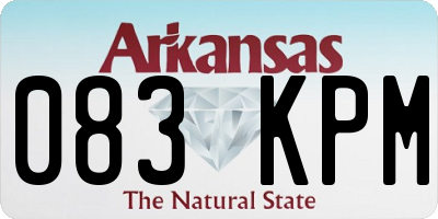 AR license plate 083KPM