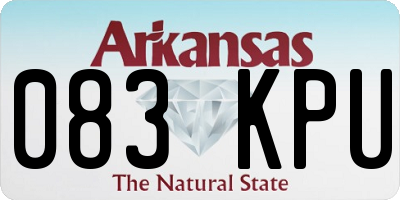 AR license plate 083KPU