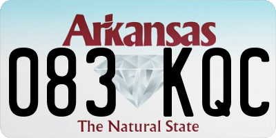 AR license plate 083KQC