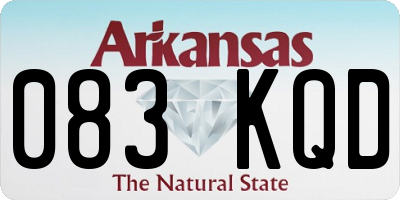 AR license plate 083KQD