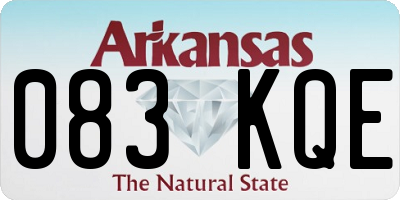 AR license plate 083KQE