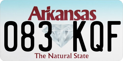 AR license plate 083KQF