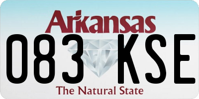 AR license plate 083KSE