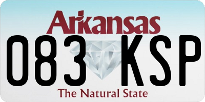 AR license plate 083KSP