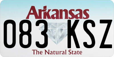 AR license plate 083KSZ