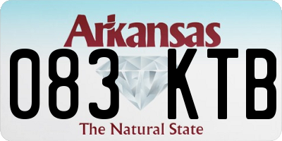 AR license plate 083KTB