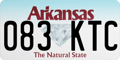 AR license plate 083KTC