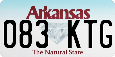 AR license plate 083KTG