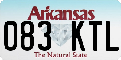 AR license plate 083KTL