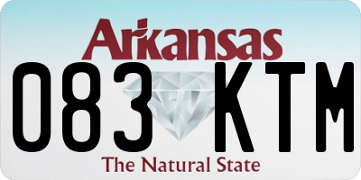 AR license plate 083KTM