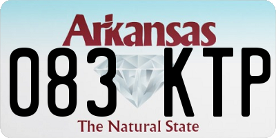 AR license plate 083KTP