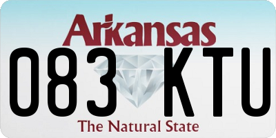 AR license plate 083KTU