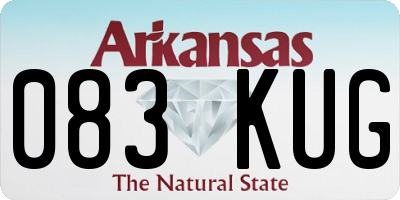 AR license plate 083KUG