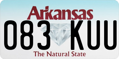 AR license plate 083KUU