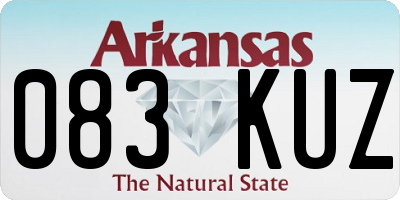AR license plate 083KUZ