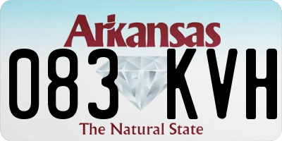 AR license plate 083KVH