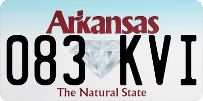 AR license plate 083KVI