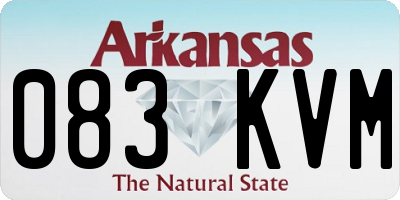 AR license plate 083KVM
