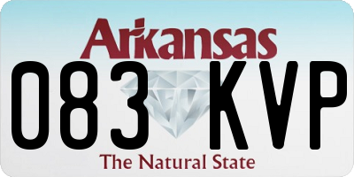 AR license plate 083KVP