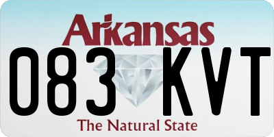 AR license plate 083KVT