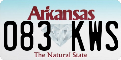 AR license plate 083KWS