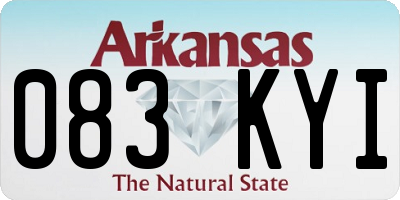 AR license plate 083KYI