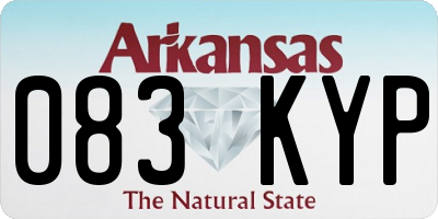 AR license plate 083KYP