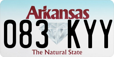 AR license plate 083KYY