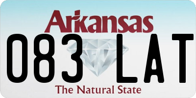 AR license plate 083LAT