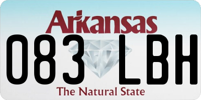 AR license plate 083LBH
