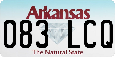 AR license plate 083LCQ