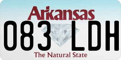 AR license plate 083LDH